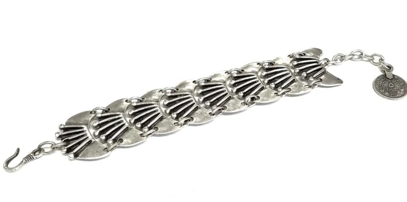 Chanour. Pewter Bracelet. #3117.